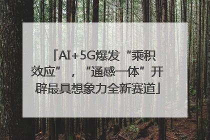 AI+5G爆发“乘积效应”，“通感一体”开辟最具想象力全新赛道