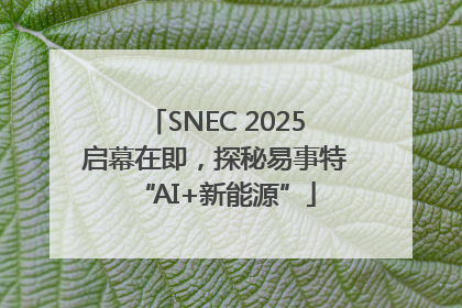 SNEC 2025启幕在即，探秘易事特“AI+新能源”
